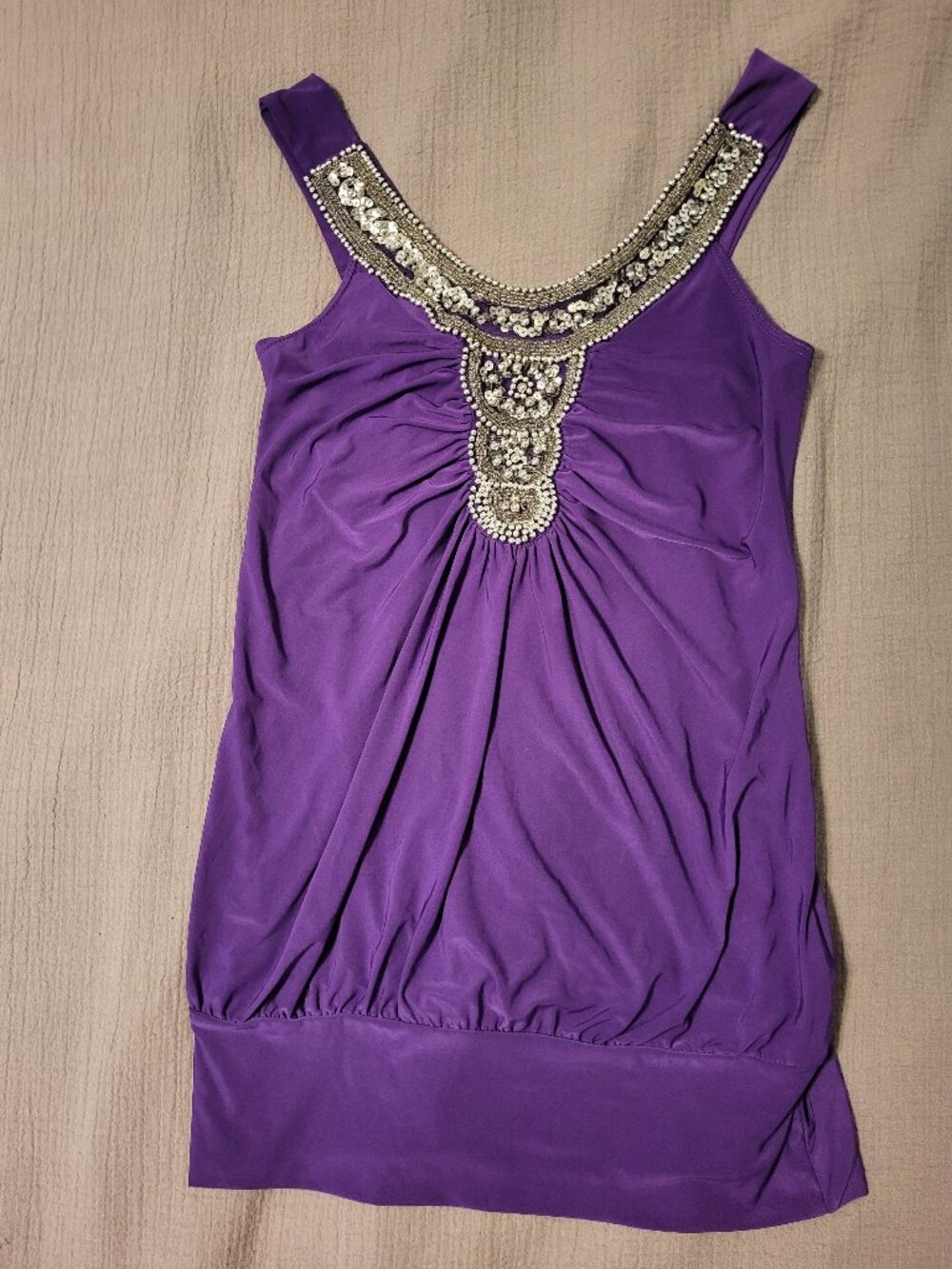 Chocolatte Purple Tunic Tank. Size small